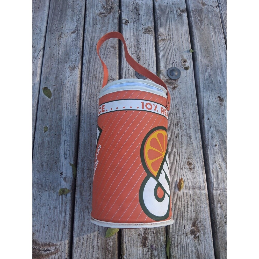 Vintage Orange Crush Can Cooler RARE Carry Bag 1980s Collectible Advertising